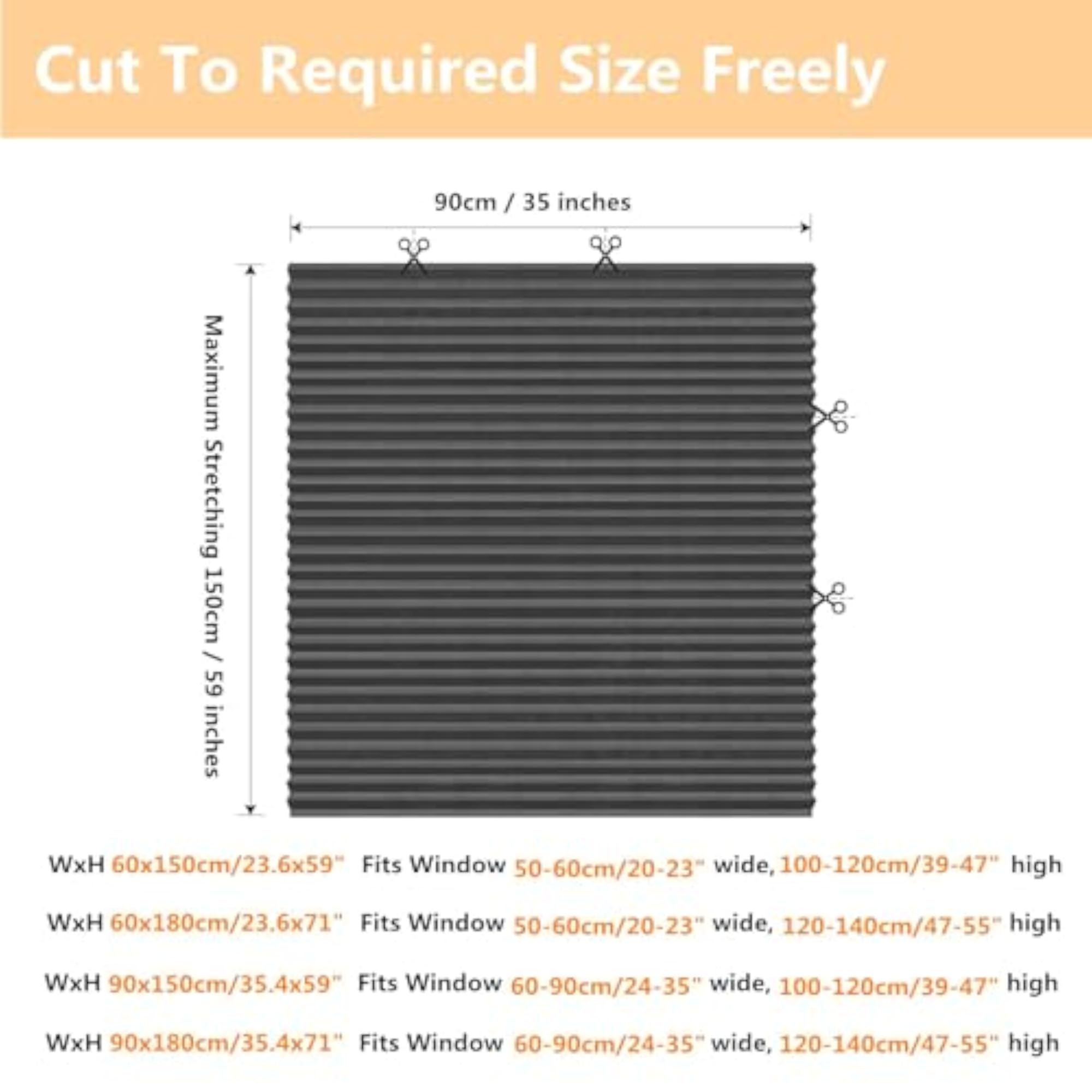 No Drill Blinds Non Woven Fabric Cut to Size